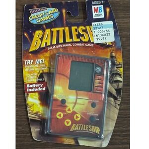 Battleship Palm Size Naval Combat Game Electronic Hand Held New old stock